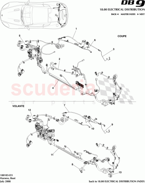 Part Diagram for Aston Martin 8G43-14A227-AB