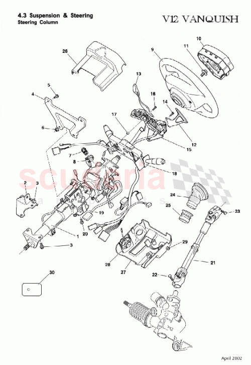 Part Diagram for Aston Martin 1R12-383292-AF