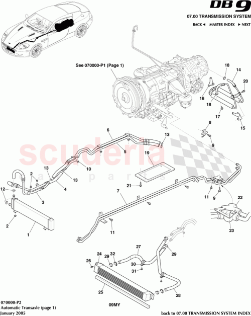 Part Diagram for Aston Martin 4G436A626AA