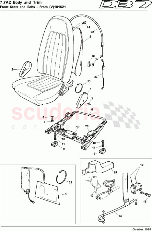 Part Diagram for Aston Martin 74-84808M