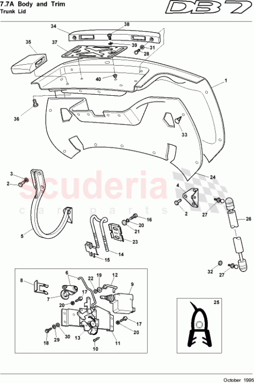Part Diagram for Aston Martin 78-123759-AA