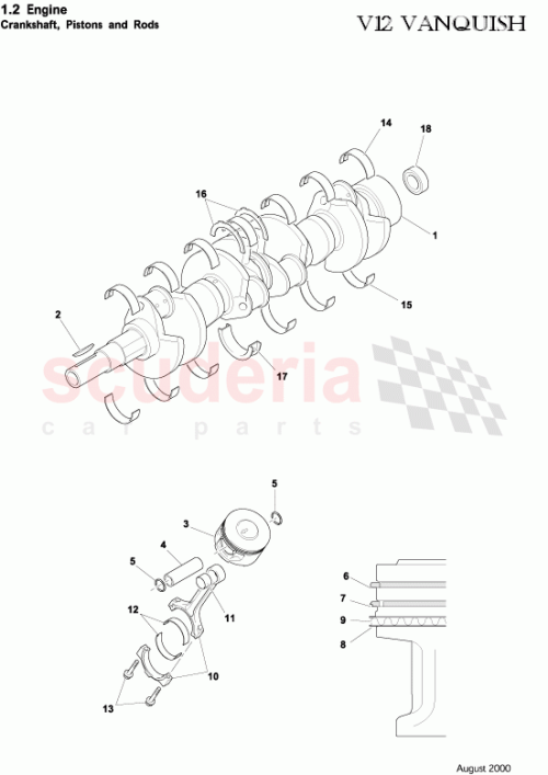 Part Diagram for Aston Martin 8D33-02-10019