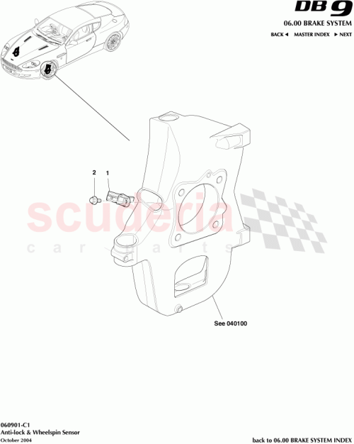 Part Diagram for Aston Martin 4G43-13D026-BA
