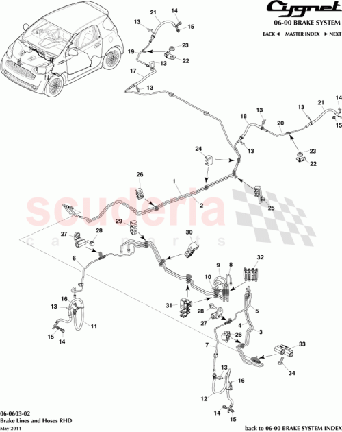 Part Diagram for Aston Martin 90947-02G44