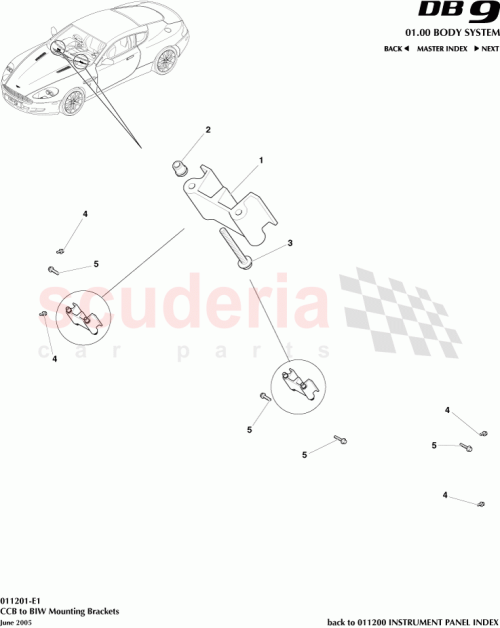 Part Diagram for Aston Martin 703196-PK