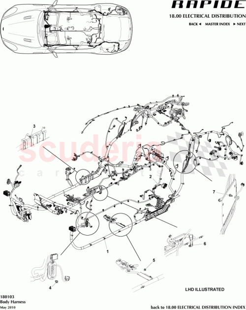 Part Diagram for Aston Martin AD43-14A005-BE