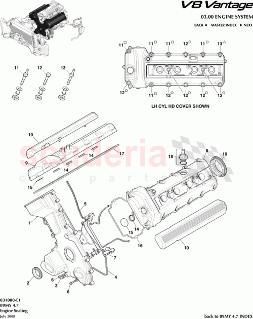 Part Diagram for Aston Martin 9G33-07-10494