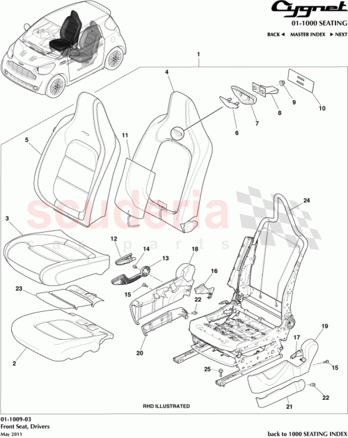 Part Diagram for Aston Martin 90467-09087-22