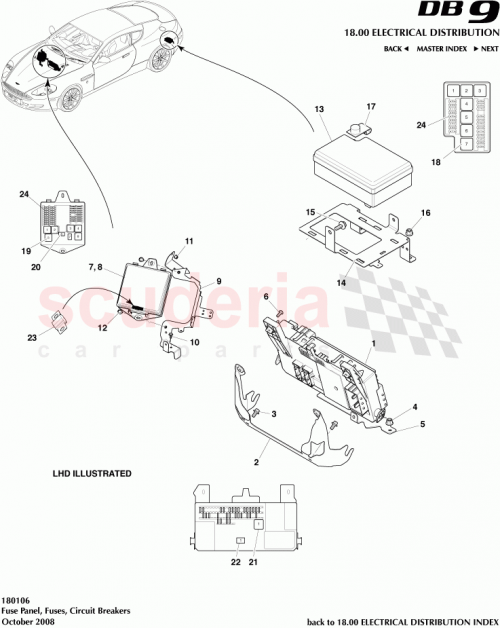 Part Diagram for Aston Martin 8D33-14N072-AE