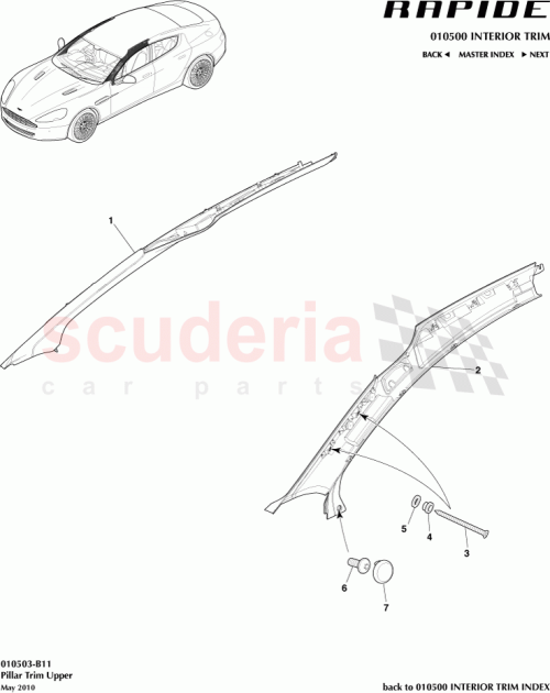 Part Diagram for Aston Martin AD4303512AC