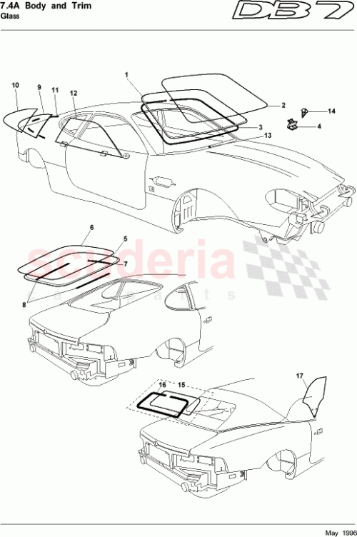 Part Diagram for Aston Martin 78-83213