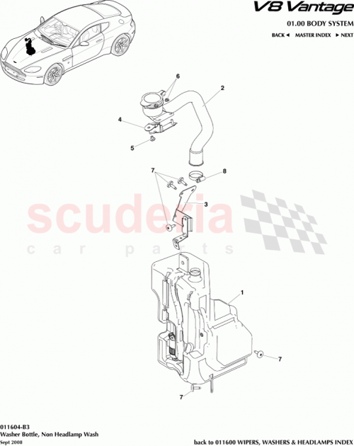 Part Diagram for Aston Martin 6G33-17B614-BF