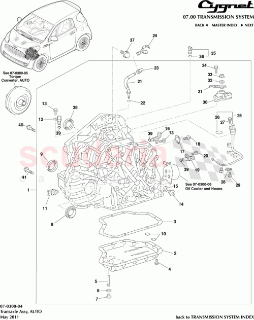 Part Diagram for Aston Martin 89637-63010