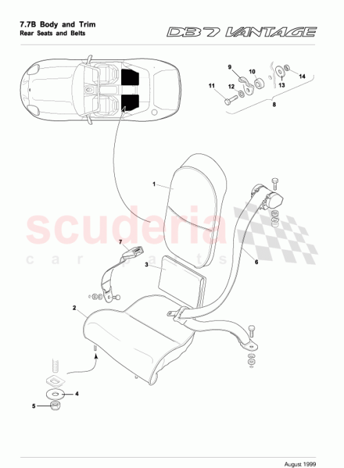 Part Diagram for Aston Martin 74124498AAW