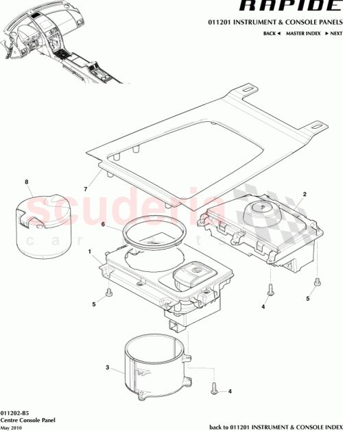 Part Diagram for Aston Martin AD43-29745-AA