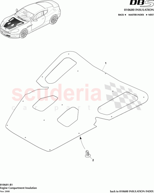 Part Diagram for Aston Martin 8D33-16738-AD