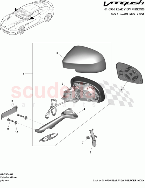 Part Diagram for Aston Martin CD33-17682-AD