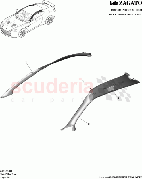 Part Diagram for Aston Martin 6G33-21118-AA