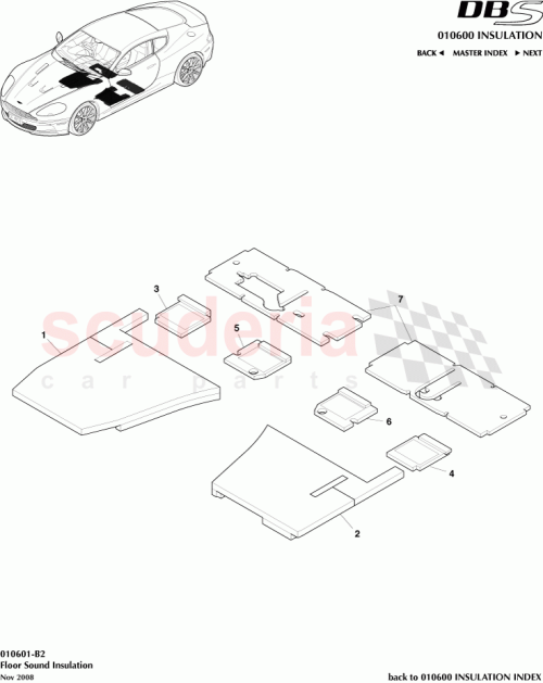 Part Diagram for Aston Martin 6G33-114A43-AB