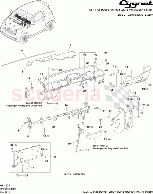 Part Diagram for Aston Martin 55545-74020-C0