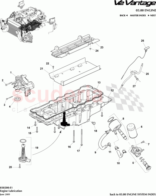 Part Diagram for Aston Martin AD23-6714-AB