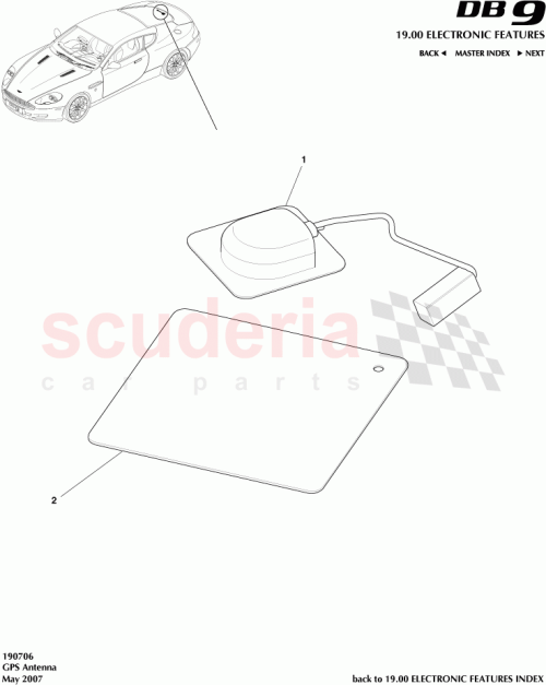 Part Diagram for Aston Martin 1R12-37-10024