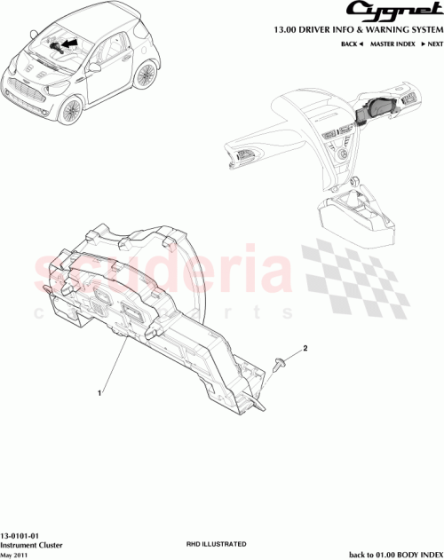 Part Diagram for Aston Martin 93568-55018