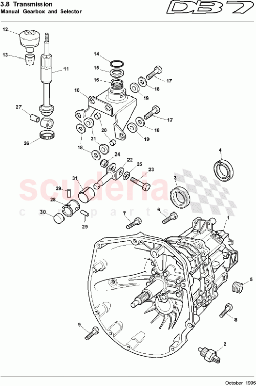 Part Diagram for Aston Martin 91313