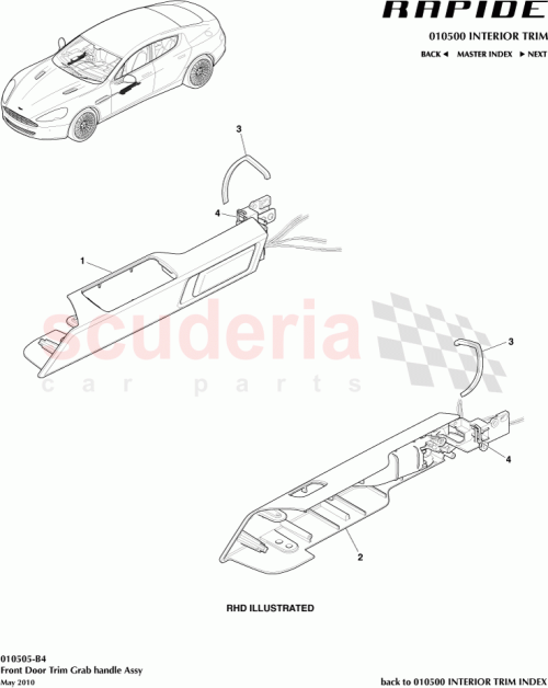 Part Diagram for Aston Martin AD43-22614-BH