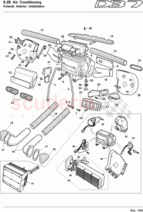 Part Diagram for Aston Martin 89-84138