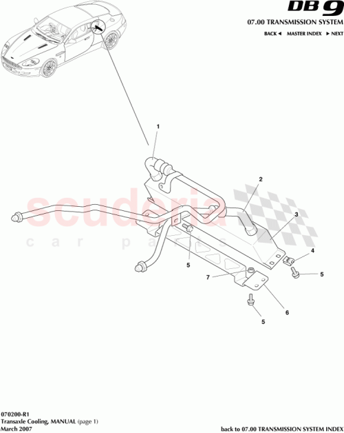 Part Diagram for Aston Martin 4G43-6K743-AC