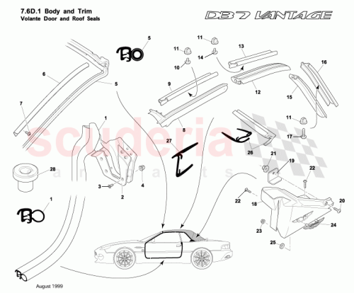 Part Diagram for Aston Martin 697687