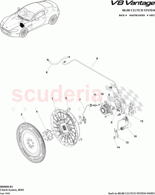 Part Diagram for Aston Martin 6G33-7A512-EA