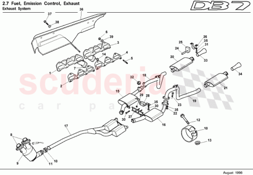 Part Diagram for Aston Martin 35-80457