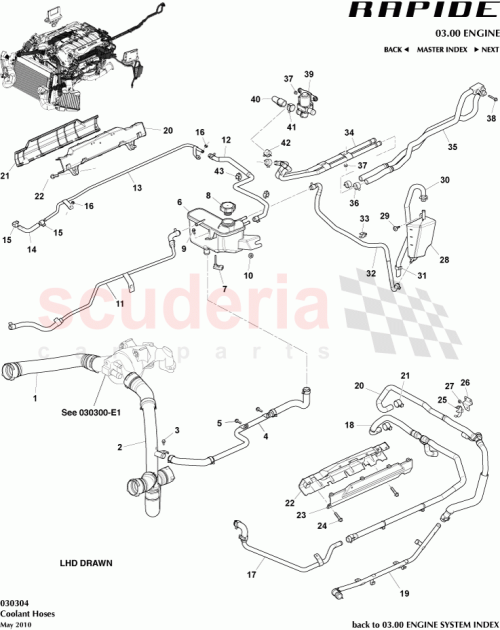 Part Diagram for Aston Martin AD43-18D359-DA