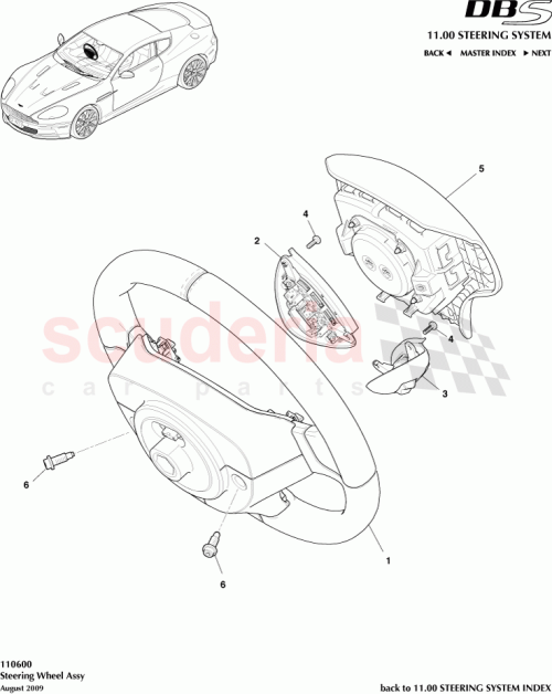 Part Diagram for Aston Martin BD33-3600-FAW