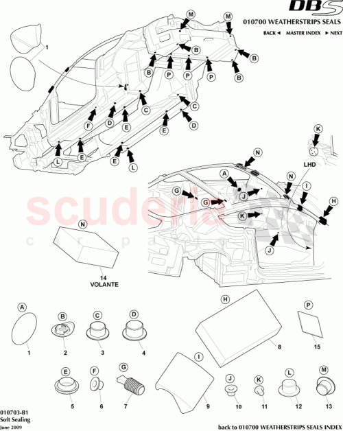 Part Diagram for Aston Martin 6G43-F78410-AA
