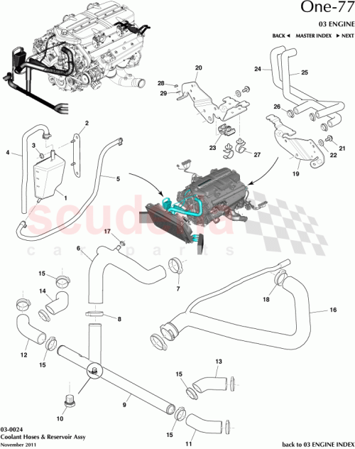 Part Diagram for Aston Martin 12023-03-8756-AE