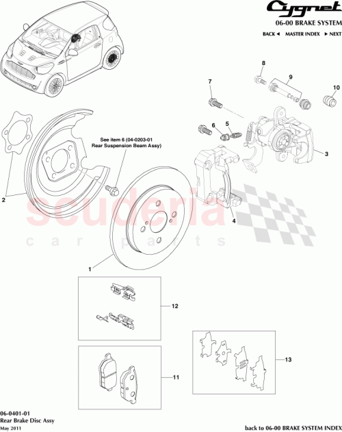 Part Diagram for Aston Martin 04466-52140