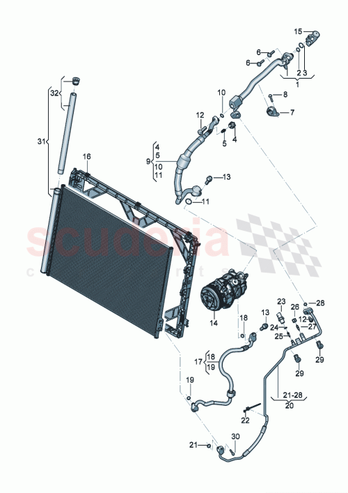 Part Diagram for Bentley 3SA260707C
