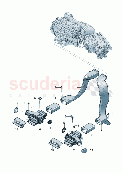 Part Diagram for Bentley 3SD819111B