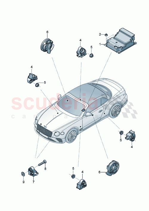 Part Diagram for Bentley N91183201