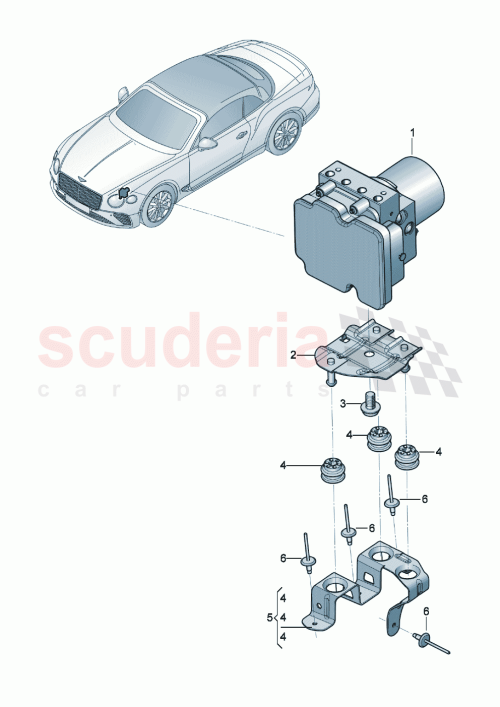Part Diagram for Bentley 971614513A