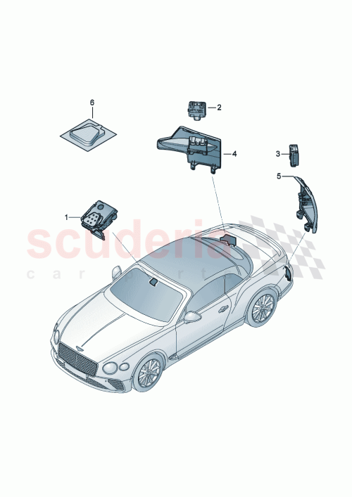 Part Diagram for Bentley 3SD907217D