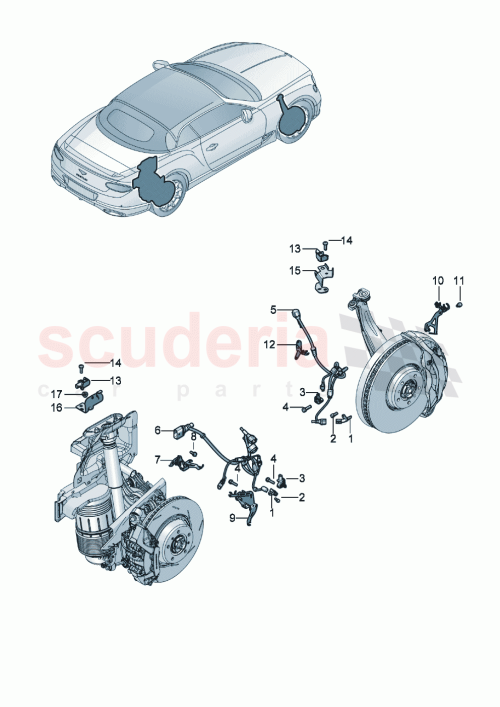 Part Diagram for Bentley 971907651