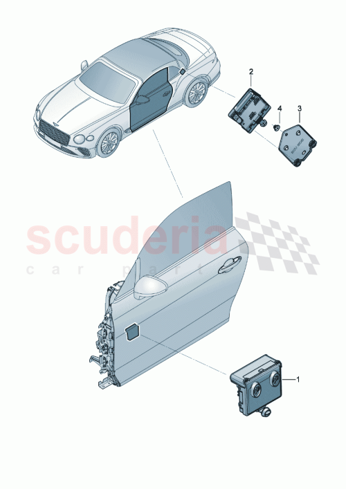 Part Diagram for Bentley 4M1959953D