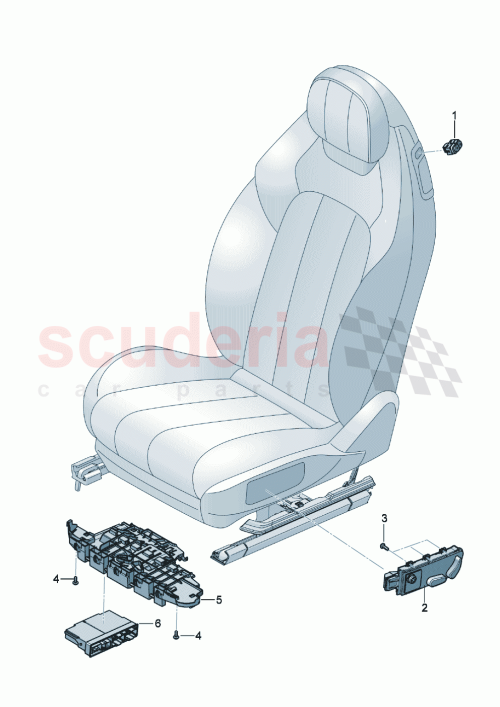 Part Diagram for Bentley 3SD959748