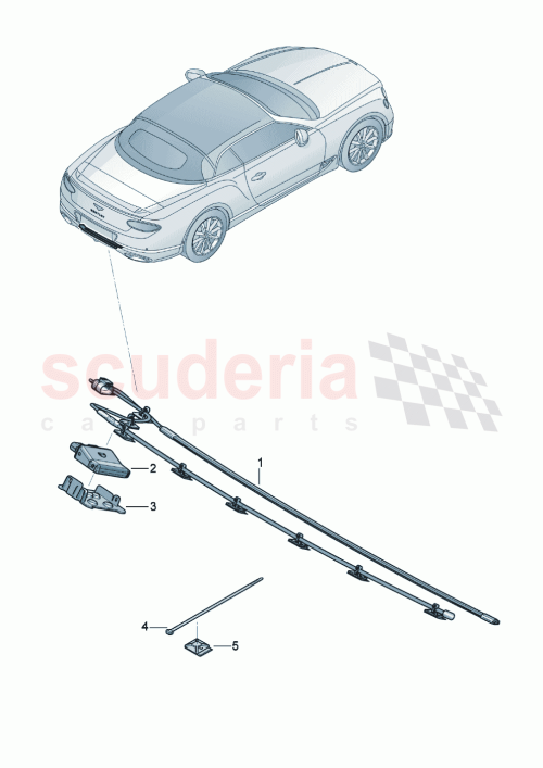 Part Diagram for Bentley 3SD807005A