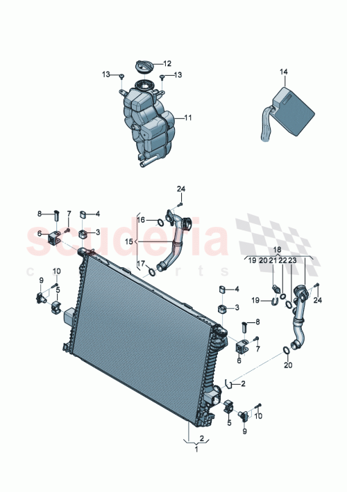 Part Diagram for Bentley 7P0121095