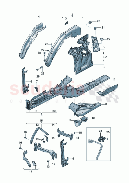 Part Diagram for Bentley 975805861B